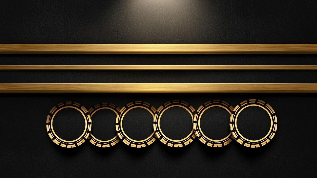 High roller casino limits drawn as brass beams over graphite, chip rings marking high stakes.
