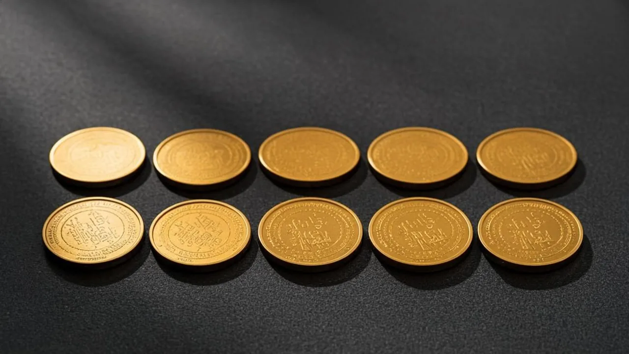 Free daily spins across a week of drops, brass tiles marking seven graphite mornings.