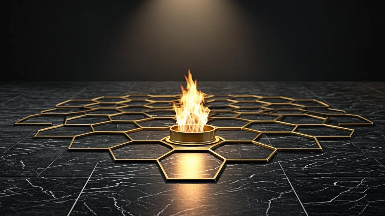 Ethereum casino fees visualised as brass gas waves across graphite tiles