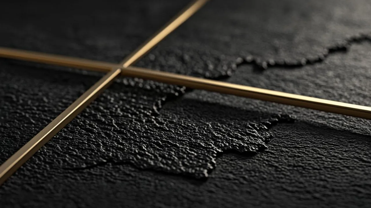 Brass beams over graphite tiles map the UK casino landscape of rules and recourse.