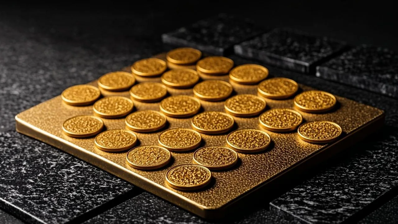 One hundred free spins priced on a brass ledger, benchmark tiles on graphite.