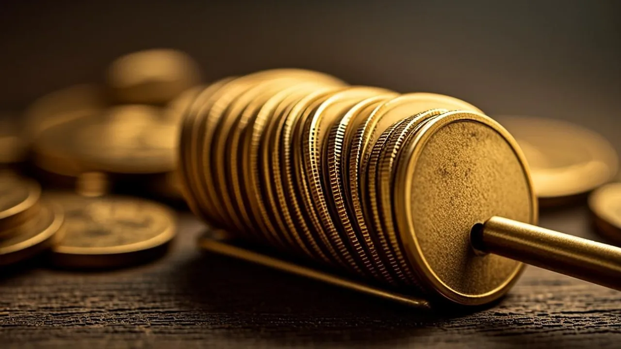 Five free spins no deposit, single brass arc holding five coin rings on graphite