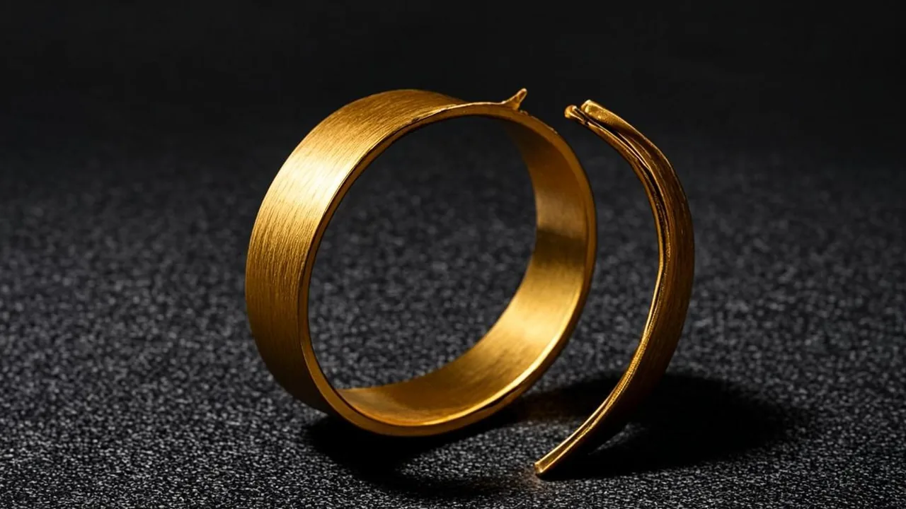 Slots not on Gamstop: brass rings breaking open across a graphite field.